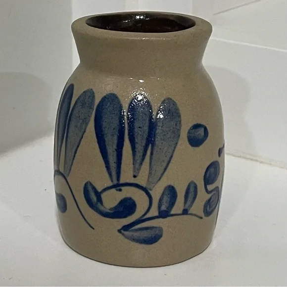 Vintage Beaumont Brothers Pottery BBP Small Salt Glazed Jar Crock Vase Stoneware - Picture 4 of 7
